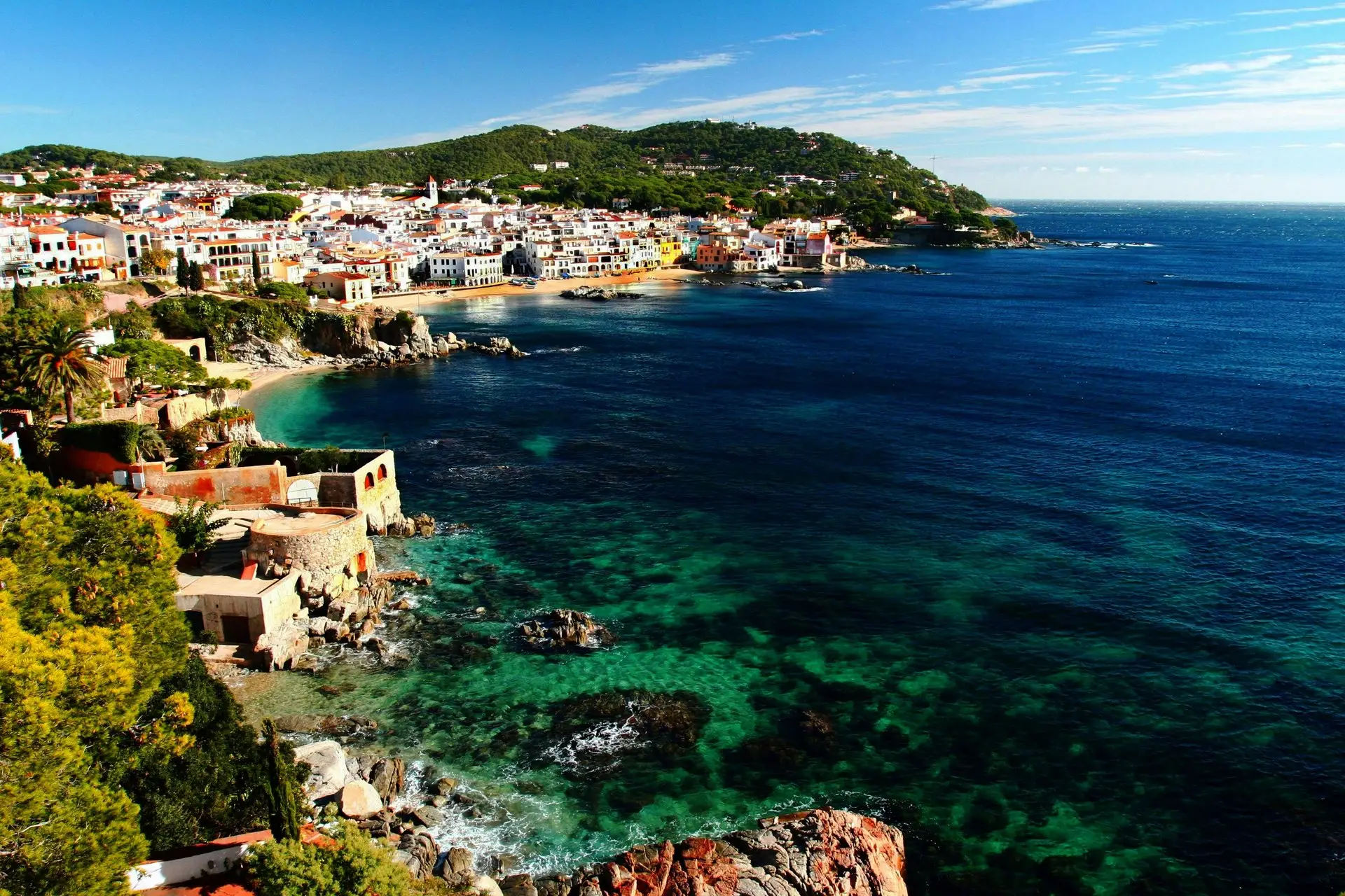 Beautiful Costa Brava coastline in Spain